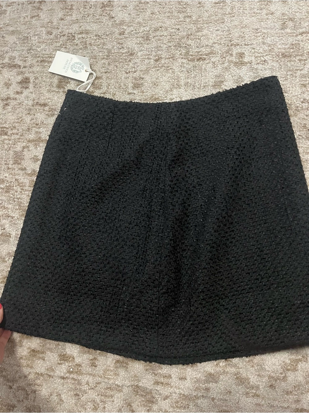 Hyacinth House Black Textured Mini Skirt - Sleek Everyday Style